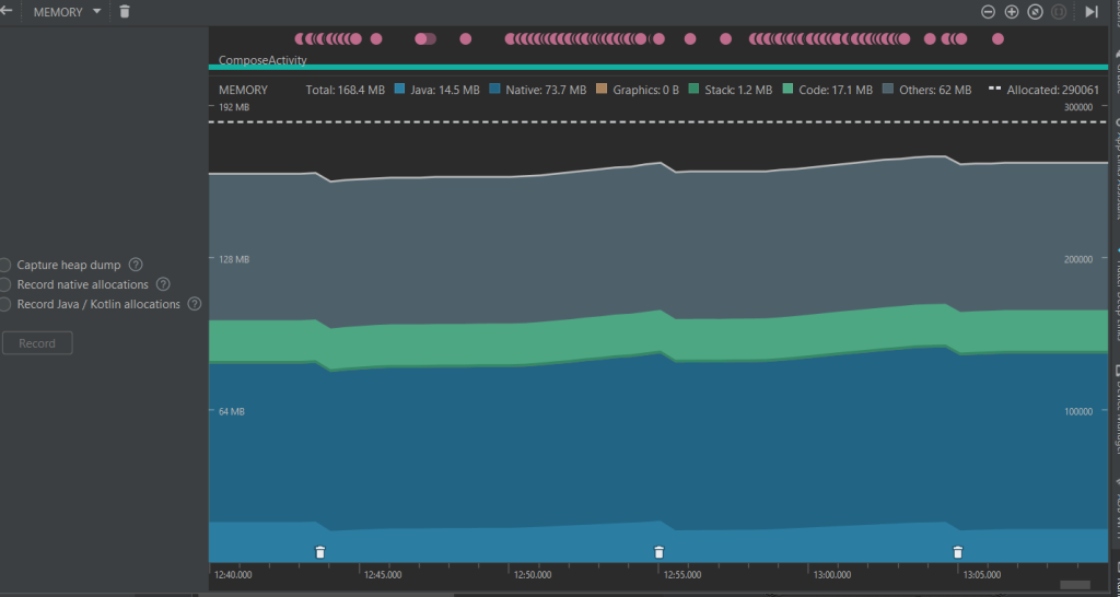 Compose Memory Usage