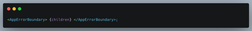 App Error Boundary