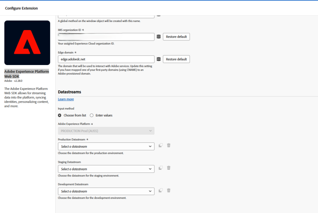 Web Sdk Extension